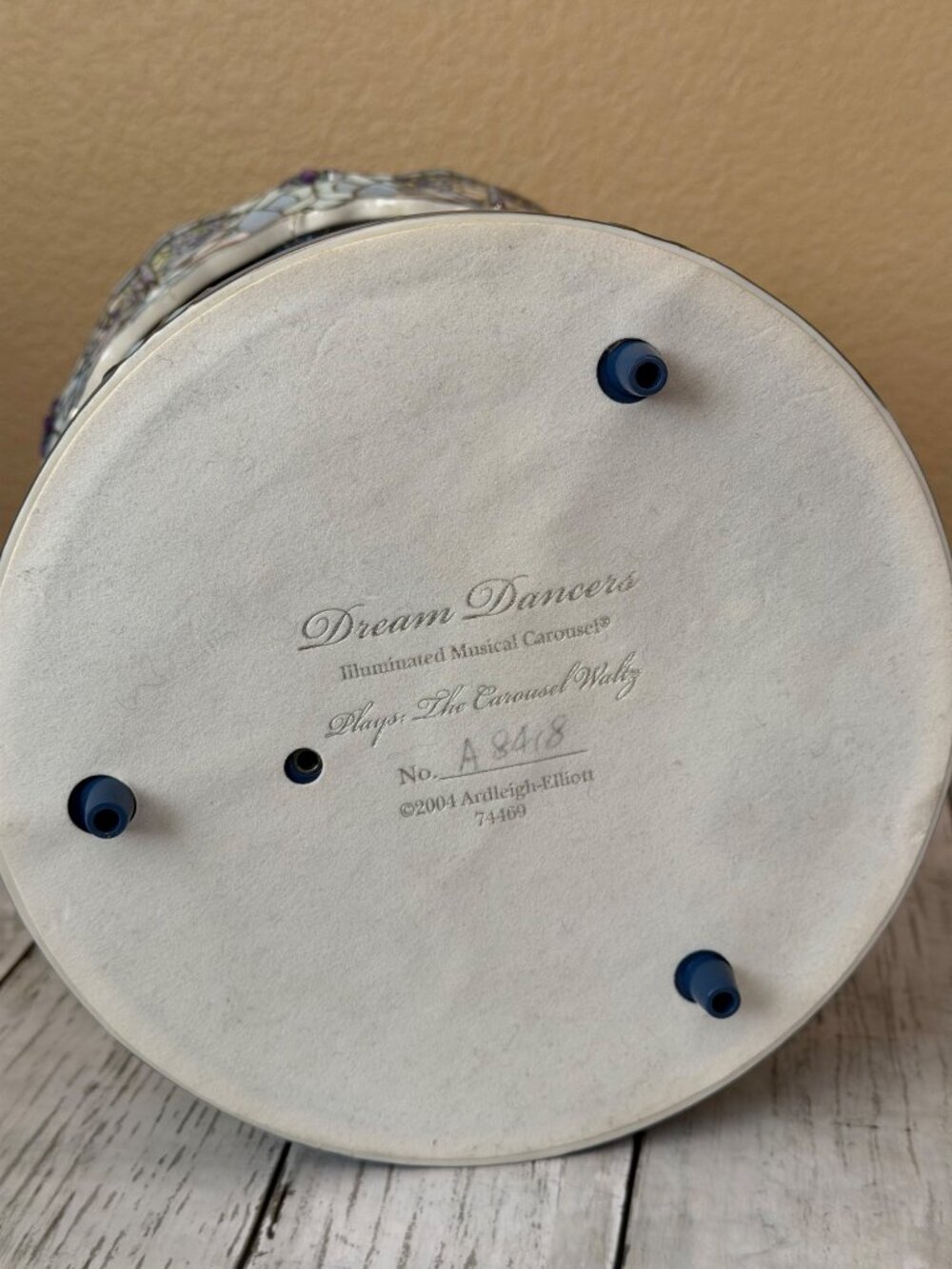 Ardleigh Elliott Dream Dancers Musical Carousel Blue Illuminated Untested As Is - Picture 6 of 12